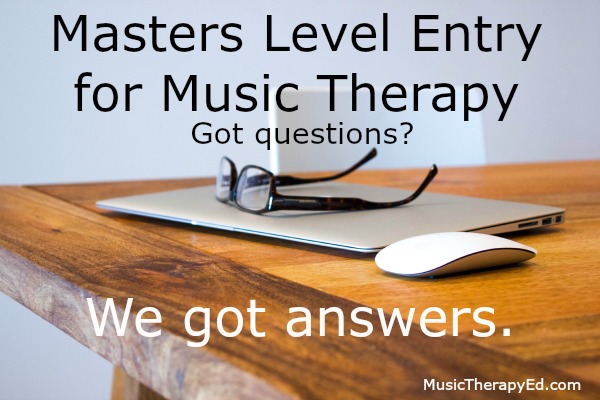 Music Therapy Masters Level Entry